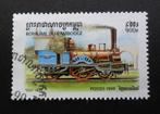 Cambodja - trein - stoomlocomotief 035 uit 1834 - 900R 1999, Postzegels en Munten, Postzegels | Thematische zegels, Treinen, Ophalen