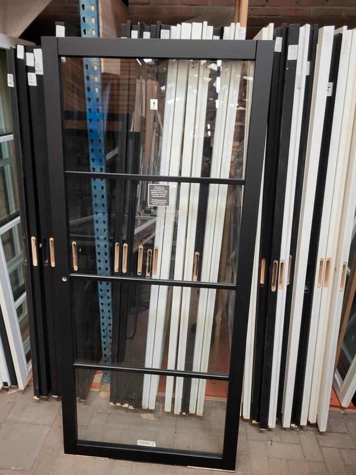 93x211,5cm binnendeur bradford opdek R staallook zwart SL40, Doe-het-zelf en Verbouw, Deuren en Horren, Nieuw, Binnendeur, 200 tot 215 cm