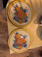 Set van 6 eetborden – Clarice Cliff ‘Bizarre Gayday’, Ophalen of Verzenden