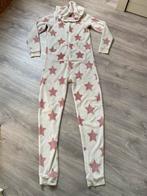 Dames onesie wit met roze sterren., Maat 38/40 (M), Wit, Ophalen of Verzenden, Zo goed als nieuw