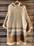 Vintage Akra prjon IJsland lammy wollen Jas/ poncho, Ophalen of Verzenden, Zo goed als nieuw, Bruin
