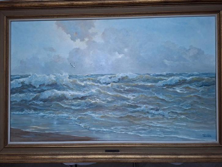 Olieverfschilderij van Meeuwis van Buuren (1902-1992), Antiek en Kunst, Kunst | Schilderijen | Klassiek, Ophalen