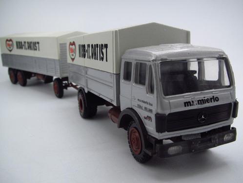 NZG - Mercedes Combinatie '' van Mierlo Veghel '' 1:50, Hobby en Vrije tijd, Modelauto's | 1:50, Zo goed als nieuw, Bus of Vrachtwagen
