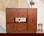 Mooie vintage highboard / dressoir, Ophalen, 100 tot 150 cm, Met deur(en), Zo goed als nieuw