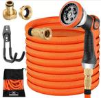 Tuinslang waterslang 1/2 tot 3/4'' 30m oranje GRATIS BEZORGD, Verzenden, Zo goed als nieuw, Tuinslang