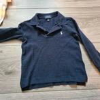 ralph lauren lange mouw polo shirt blauw, Ophalen of Verzenden, Zo goed als nieuw