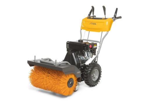 Stiga SWS 600 G veegborstelmachine., Tuin en Terras, Hand-tuingereedschap, Gebruikt, Overige soorten, Ophalen of Verzenden