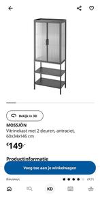 Mossjön ikea vitrinekast, Huis en Inrichting, Kasten | Vitrinekasten, Ophalen, Zo goed als nieuw