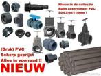 Alle PVC 20 t/m 125 mm levering uit voorraad, Nieuw, Overige typen, Ophalen of Verzenden