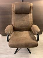 Fauteuil Vincent, Taupe/Bruin, Leen Bakker, Ophalen, 75 tot 100 cm, Zo goed als nieuw, 50 tot 75 cm