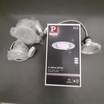 Paulmann dimbare Inbouwspots 3 st beschikbaar voor biedingen