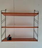 Vintage Wandrek Teak & Metaal, Gebruikt, Onbekend, Ophalen of Verzenden, Onbekend