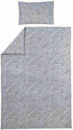 Meyco Zebra Dekbedovertrek Grey 140 x 200 / 220 cm, Eenpersoons, Dekbedovertrek, Nieuw, Ophalen of Verzenden