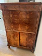 Secretaire, mooi bewerkt hout, Antiek en Kunst, Antiek | Meubels | Kasten, Ophalen