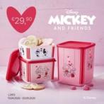 Tupperware Disney Minnie mickey vierkant, Nieuw, Ophalen of Verzenden, Rood