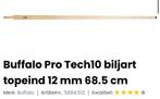 Buffalo Tech 10 biljart topeind 12 mm, Keu of Ballen, Stoffelenbreda, Nieuw, Ophalen of Verzenden