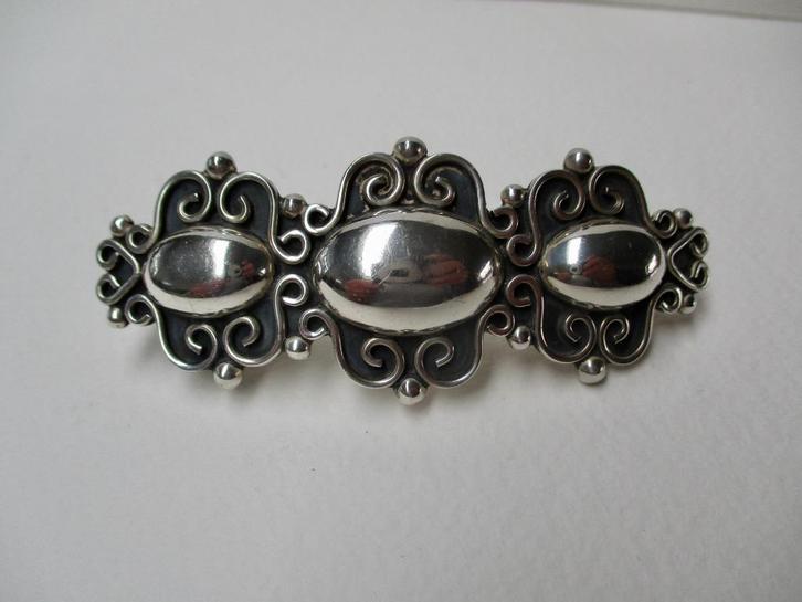 Zilveren mooie haarspeld / clip flink model 925 zilver, Sieraden, Tassen en Uiterlijk, Antieke sieraden, Overige typen, Zilver