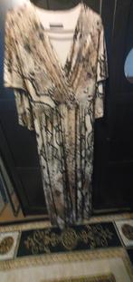 Elegante jurk met slangenprint, Kleding | Dames, Gelegenheidskleding, Maat 38/40 (M), Overige typen, Beige, Nieuw