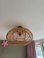 Hanglamp rotan bamboe, Ophalen, Zo goed als nieuw, Minder dan 50 cm, Hout