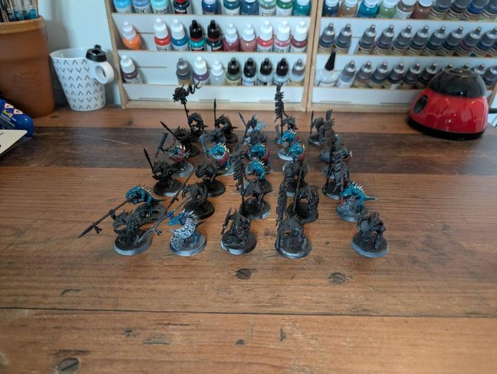 Warhammer; Age of Sigmar/The Old World; Saurus Warriors, Hobby en Vrije tijd, Wargaming, Zo goed als nieuw, Warhammer, Figuurtje(s)