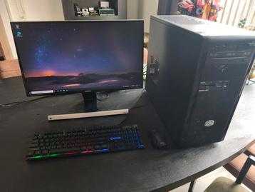 Gaming PC + 24" Samsung Monitor | i7-4790 | 24GB RAM, RX550 beschikbaar voor biedingen