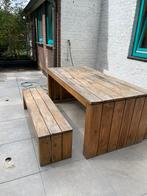 Steigerhouten tuinset, Tuin en Terras, Ophalen, Zo goed als nieuw, Steigerhout