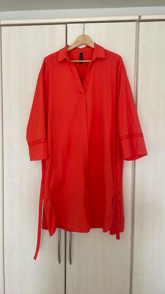Marc Cain jurk N6 (maat 44), Kleding | Dames, Jurken, Zo goed als nieuw, Maat 42/44 (L), Rood, Knielengte, Ophalen of Verzenden