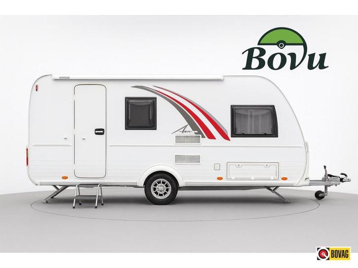 Bürstner Averso Top 430 TS Mover + Fietsenrek |12 m, Caravans en Kamperen, Caravans, Bedrijf, Treinzit, Bürstner, Dwarsbed, Overige typen