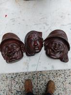Indonesie wandmaskers hardhout., Antiek en Kunst, Ophalen of Verzenden