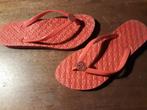 Rose-rode teenslippers. Maat 37-38, Kleding | Dames, Badmode en Zwemkleding, Ophalen of Verzenden, Zo goed als nieuw, Rood, Overige typen