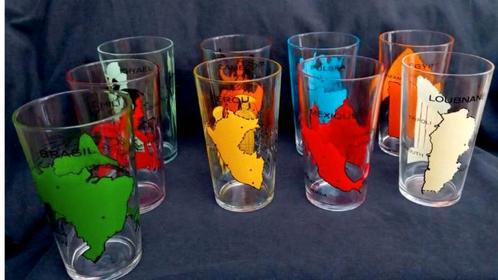Reims Drinkglazen 'Around the World', Verzamelen, Glas en Borrelglaasjes, Zo goed als nieuw, Ophalen of Verzenden