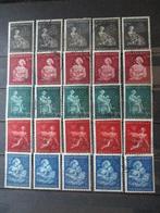 Nederland  423 - 427  gest  5X  Winterhulp  1944  A3, Verzenden, Na 1940, Gestempeld
