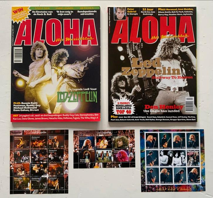 Led Zeppelin Aloha Muziekblad + Postzegels, Boeken, Tijdschriften en Kranten, Gelezen, Muziek, Film of Tv, Ophalen of Verzenden