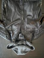 Leren Jas met Capuchon - Maat 134, Kinderen en Baby's, Kinderkleding | Maat 134, Gebruikt, Jongen of Meisje, Ophalen of Verzenden