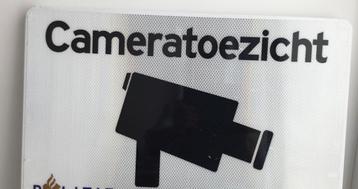Metalen verkeersbord: ‘Camera Toezicht’ beschikbaar voor biedingen