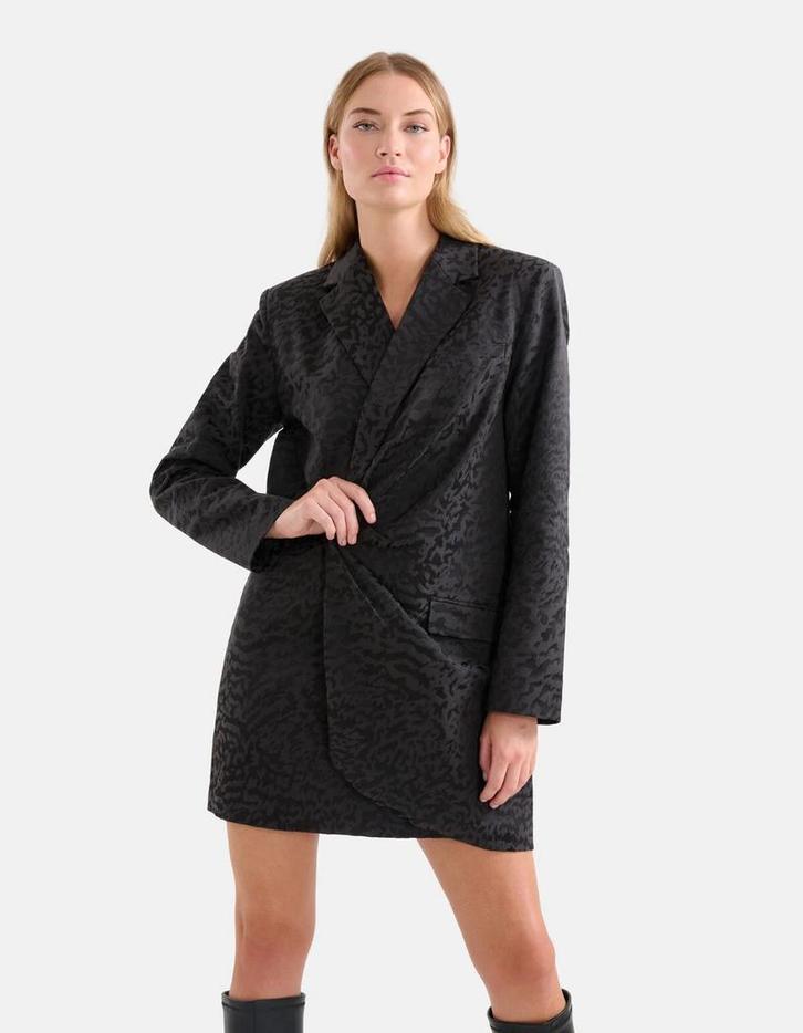 Shoeby blazerdress, Kleding | Dames, Jurken, Zo goed als nieuw, Maat 36 (S), Zwart, Boven de knie, Ophalen of Verzenden