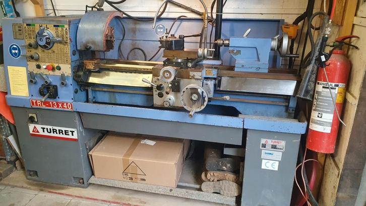 Turret TRL-13X40 Metaaldraaibank met Heidenhain uitlezing, Doe-het-zelf en Verbouw, Draaibanken, Gebruikt, Metaaldraaibank, 500 tot 1000 mm