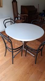 Ronde uitschuifbare tafel, Huis en Inrichting, Tafels | Eettafels, Ophalen, Rond, 100 tot 150 cm, 100 tot 150 cm