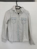 Spijkerblouse M 38 40 denim blouse overhemd spijker damestop, Maat 38/40 (M), H&M, Blauw, Ophalen of Verzenden