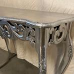 Barok sidetable - 90 x 31 cm - zilver - Bij TTM Wonen, Huis en Inrichting, Tafels | Sidetables, TTM Wonen, Meubels – (Perzische) Tapijten en Woonaccessoires