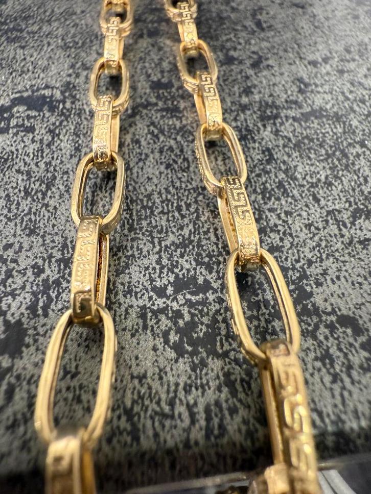 Prachtige 14 karaats gouden monte Carlo ketting, Sieraden, Tassen en Uiterlijk, Kettingen, Nieuw, Goud, Ophalen of Verzenden