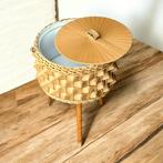 Vintage naaimandje op houten poten - Plantenmand, Ophalen, Gebruikt, Huysmans, Doorwerth