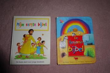 2 kinderbijbels, eenvoudige teksten en leuke plaatjes beschikbaar voor biedingen