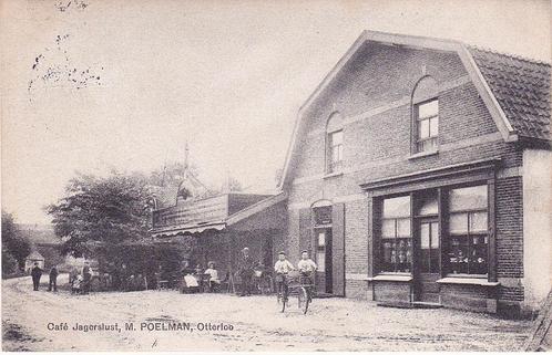 OTTERLOO   CAFE JAGERSLUST  M. POELMAN, Verzamelen, Ansichtkaarten | Nederland, Voor 1920, Verzenden
