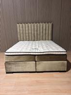 Bed 180x200 met Serta Topper, Huis en Inrichting, Beige, Tweepersoons, Ophalen of Verzenden, Zo goed als nieuw