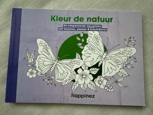 Happinez Kleur de Natuur Kleurboek, Boeken, Overige Boeken, Zo goed als nieuw, Ophalen of Verzenden