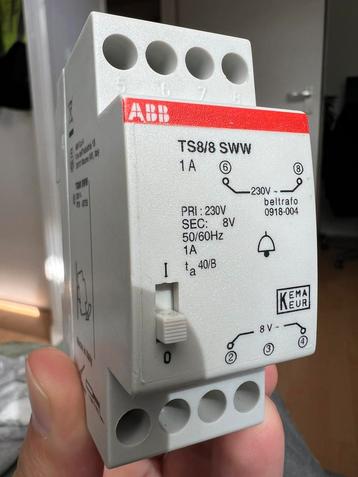 ABB Haf beltransformator beltrafo 1A 8V inbouw beschikbaar voor biedingen