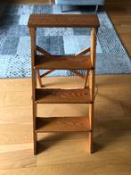 Houten decoratie trap, ladder T.E.A.B, Doe-het-zelf en Verbouw, Ladders en Trappen, Ophalen, Gebruikt, Geen, Opvouwbaar of Inschuifbaar