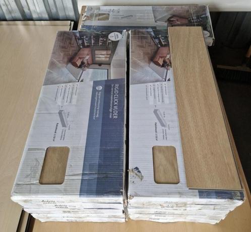 25,5 m2 Klik PVC Callisto Visgraat 5201. Natural Oak Light., Huis en Inrichting, Stoffering | Vloerbedekking, Nieuw, Laminaat