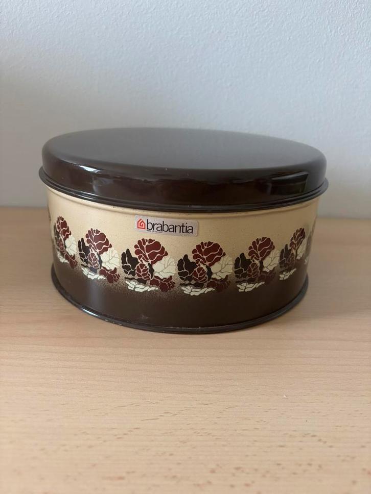 Vintage Retro Brabantia koektrommel, Verzamelen, Blikken, Gebruikt, Koek(jes), Overige merken, Ophalen of Verzenden